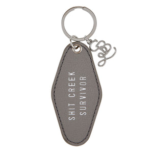 Survivor Leather Keychain