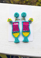 Load image into Gallery viewer, Blue Lagoon Beaded Earrings
