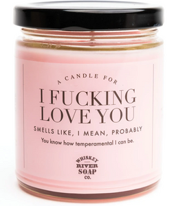 I "F" Love You Candle