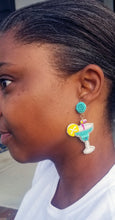 Load image into Gallery viewer, Skinny Margarita Beaded Earrings
