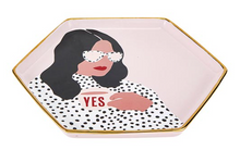 Load image into Gallery viewer, Yes Girl Hexagon Mug and Saucer Set
